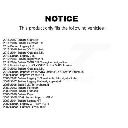 Brake Caliper Front Kit For Subaru Forester Impreza Outback XV Crosstrek Legacy