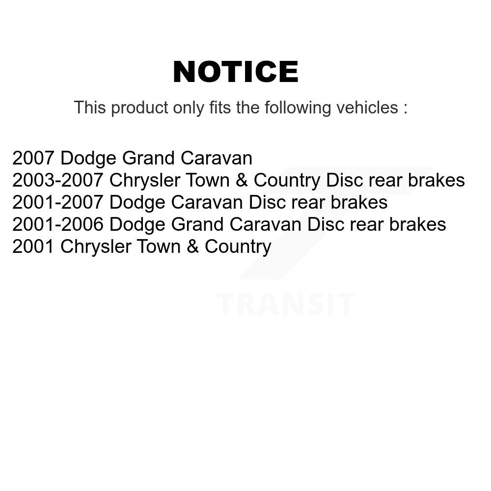 Disc Brake Caliper Front Kit For Dodge Grand Caravan Chrysler Town & Country