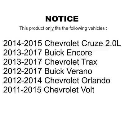 Brake Caliper Front Kit For Chevrolet Cruze Buick Trax Verano Encore Orlando