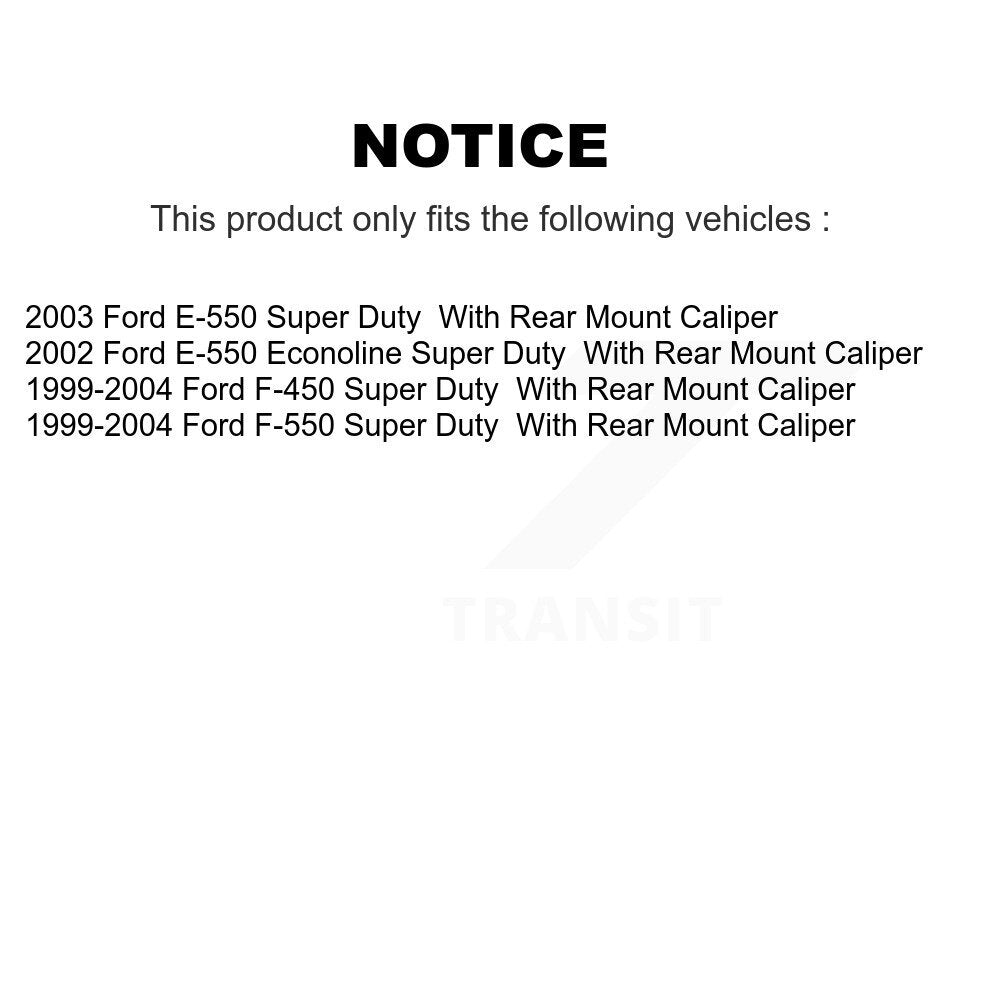 Disc Brake Caliper Front Kit For Ford E-550 Super Duty F-450 F-550 Econoline