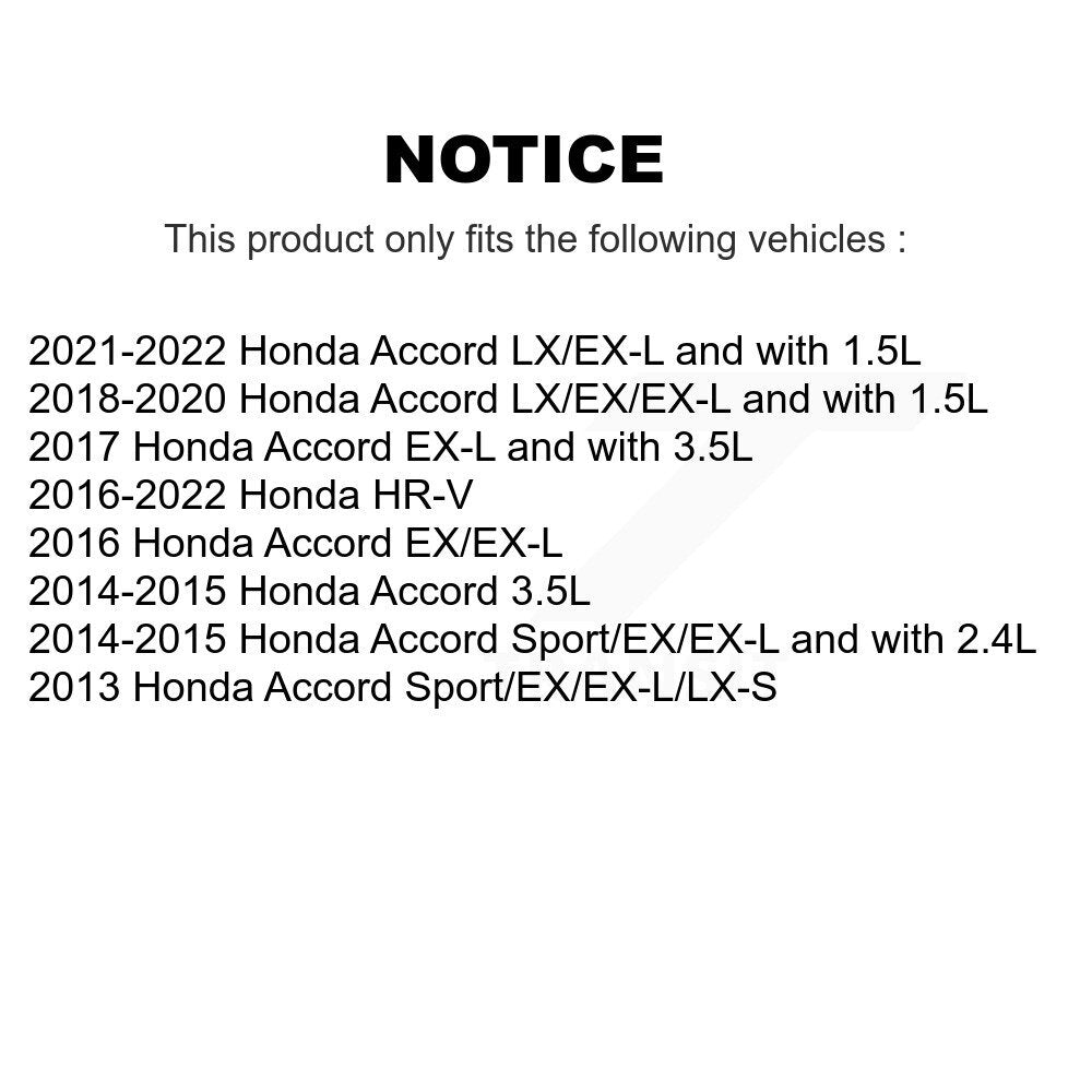 Brake Caliper Left Right Side (Driver Passenger) Front Kit For Honda Accord HR-V