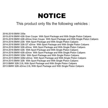 Brake Caliper Front Kit For BMW 328i xDrive 428i Gran Coupe 328d GT 228i 330e