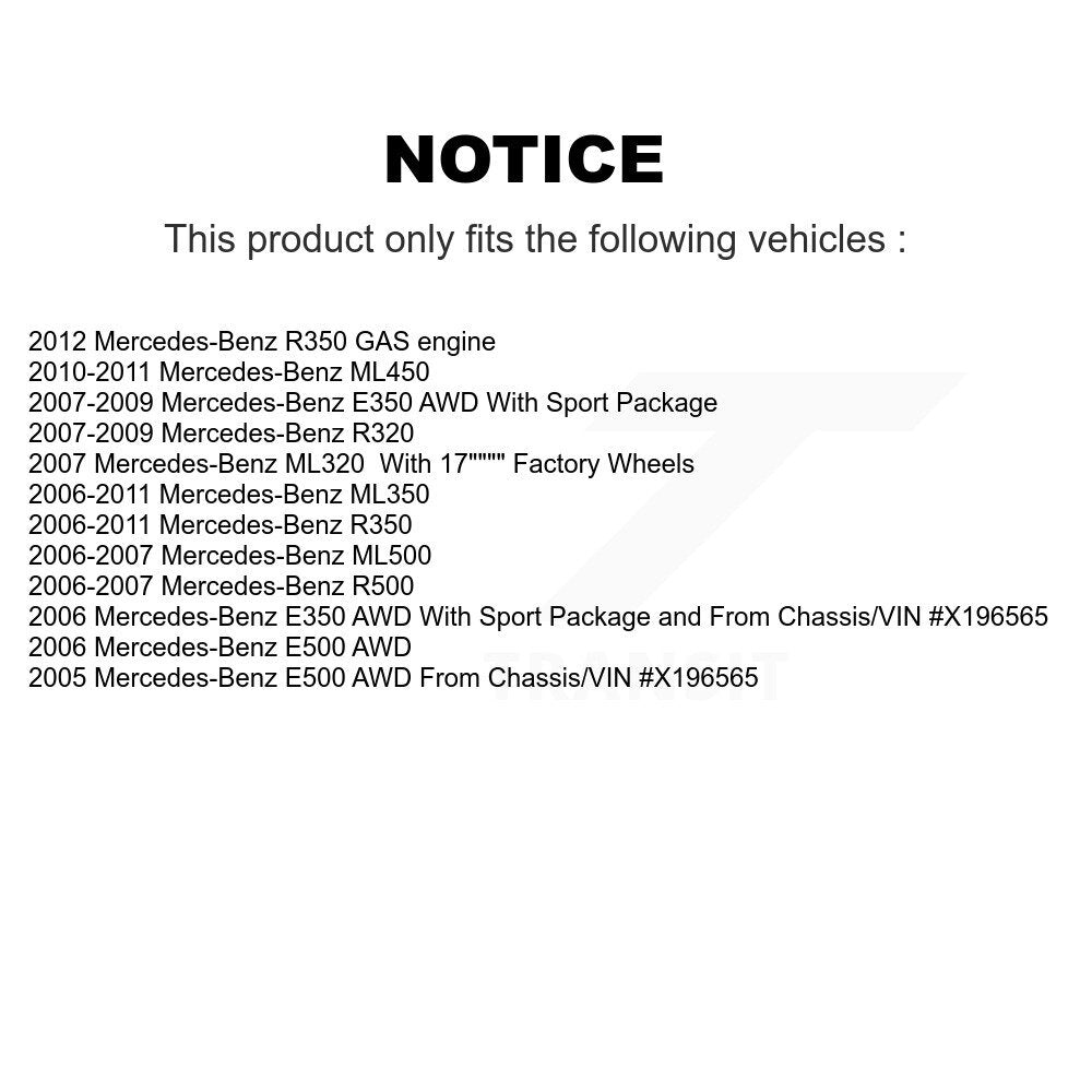 Brake Caliper Front Kit For Mercedes-Benz ML350 E350 R350 ML320 ML500 R320 E500