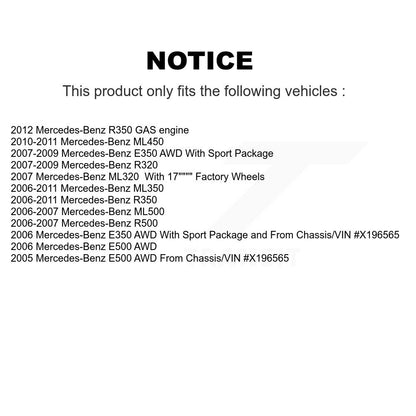 Brake Caliper Front Kit For Mercedes-Benz ML350 E350 R350 ML320 ML500 R320 E500