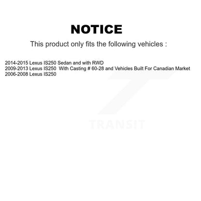 Disc Brake Caliper Left Right Side (Driver Passenger) Front Kit For Lexus IS250