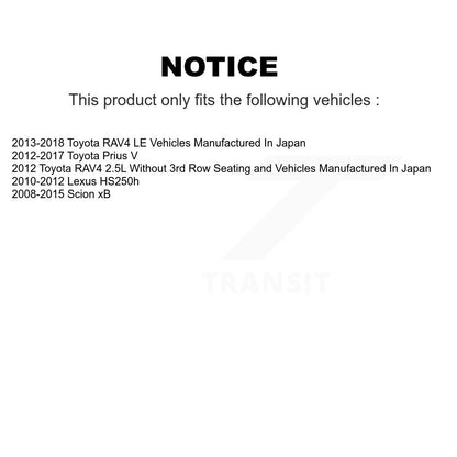 Brake Caliper Left Right Front Kit For Toyota RAV4 Prius V Scion xB Lexus HS250h