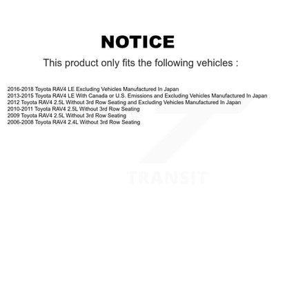 Disc Brake Caliper Left Right Side (Driver Passenger) Front Kit For Toyota RAV4