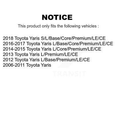 Disc Brake Caliper Left Right Side (Driver Passenger) Front Kit For Toyota Yaris