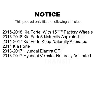 Brake Caliper Front Kit For Kia Hyundai Forte Elantra GT Veloster Forte5 Koup