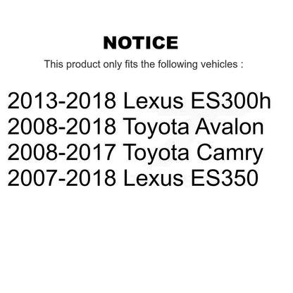 Brake Caliper (Left Right) Front Kit For Toyota Camry Lexus ES350 Avalon ES300h