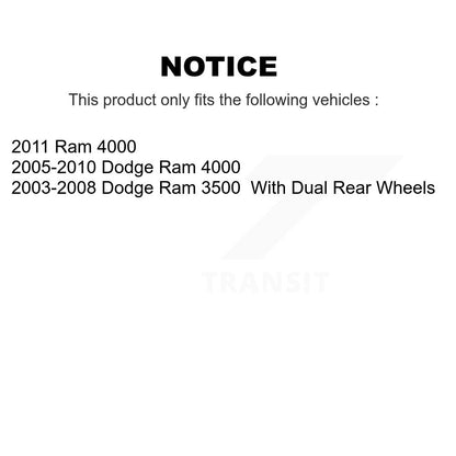 Brake Caliper Left Right Driver Passenger Side Rear Kit For Dodge Ram 3500 4000