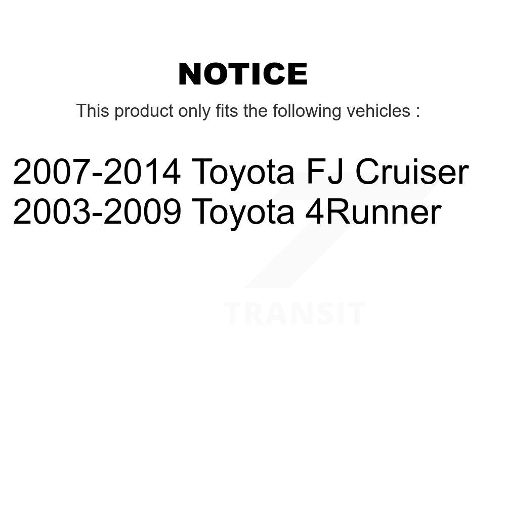Brake Caliper Left Right Driver Passenger Rear Kit For Toyota 4Runner FJ Cruiser