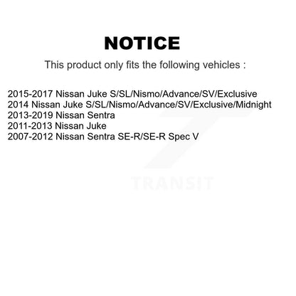 Brake Caliper Left Right Side (Driver Passenger) Rear Kit For Nissan Sentra Juke