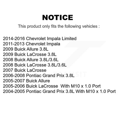 Brake Caliper Rear Kit For Buick Chevrolet Impala LaCrosse Pontiac Grand Prix