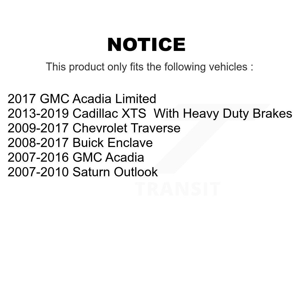 Brake Caliper Rear Kit For GMC Acadia Buick Enclave Chevrolet Traverse Cadillac