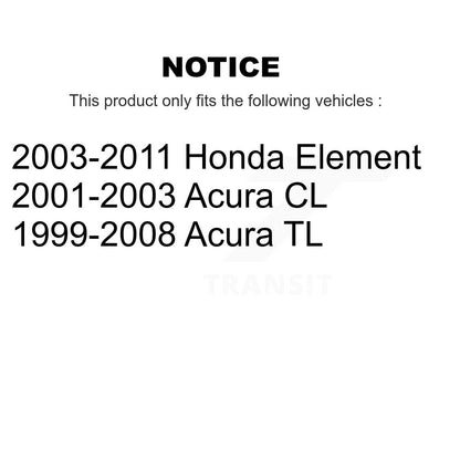 Brake Caliper Left Right Driver Passenger Rear Kit For Acura TL Honda Element CL