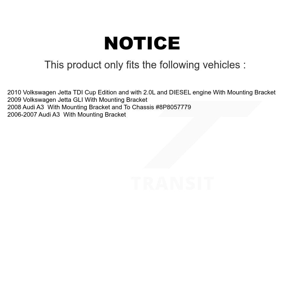 Brake Caliper Left Right Driver Passenger Rear Kit For Volkswagen Jetta Audi A3
