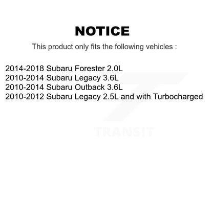 Disc Brake Caliper Left Right Side Rear Kit For Subaru Forester Outback Legacy