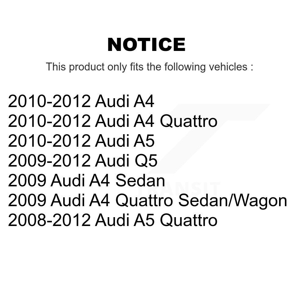 Brake Caliper Left Right (Driver Passenger) Rear Kit For Audi Q5 A4 Quattro A5