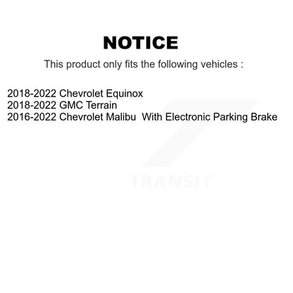 Brake Caliper Left Right Side Rear Kit For Chevrolet Equinox GMC Terrain Malibu