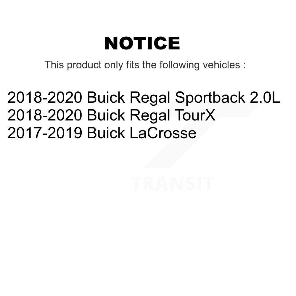 Brake Caliper Left Right Side Rear Kit For Buick LaCrosse Regal Sportback TourX