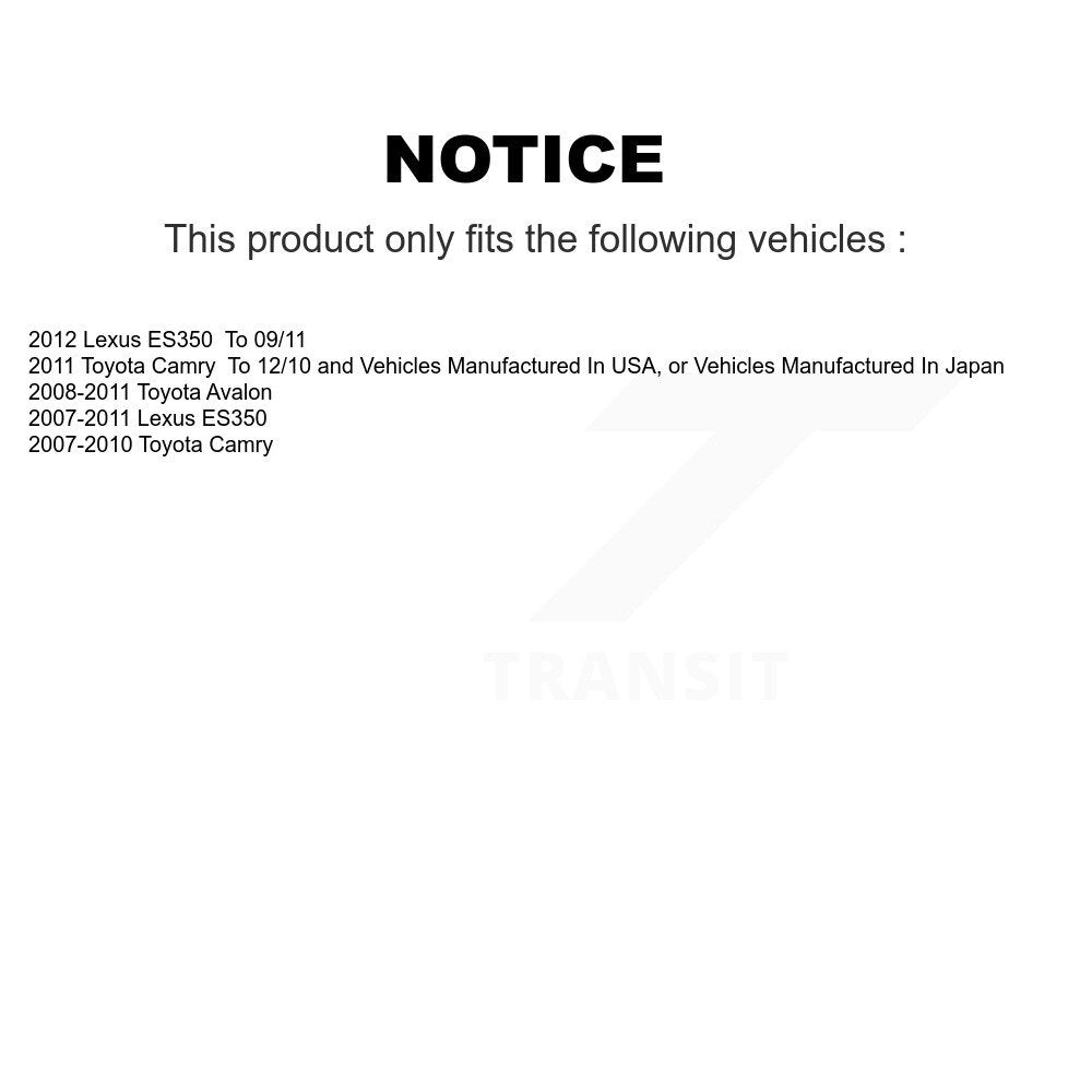 Disc Brake Caliper Left Right Side Rear Kit For Toyota Camry Lexus ES350 Avalon