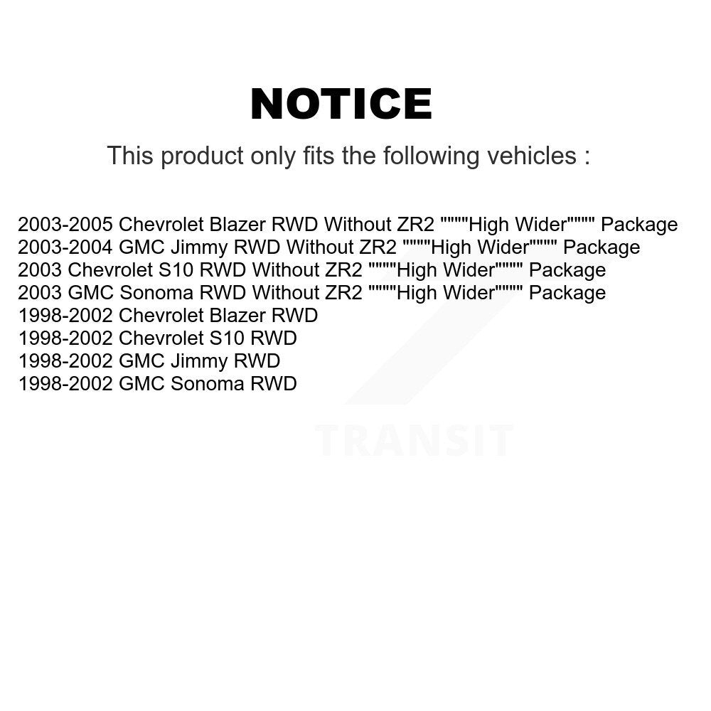 Brake Caliper Left Right Rear Kit For Chevrolet GMC Blazer S10 Sonoma Jimmy RWD