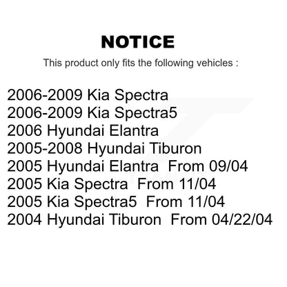 Disc Brake Caliper Rear Kit For Hyundai Kia Spectra Elantra Tiburon Spectra5
