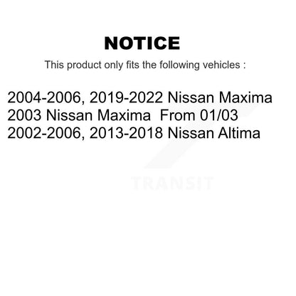Brake Caliper Left Right Driver Passenger Side Rear Kit For Nissan Altima Maxima