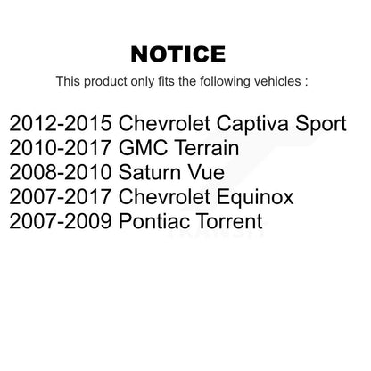 Brake Caliper Rear Kit For Chevrolet Equinox GMC Terrain Pontiac Torrent Saturn