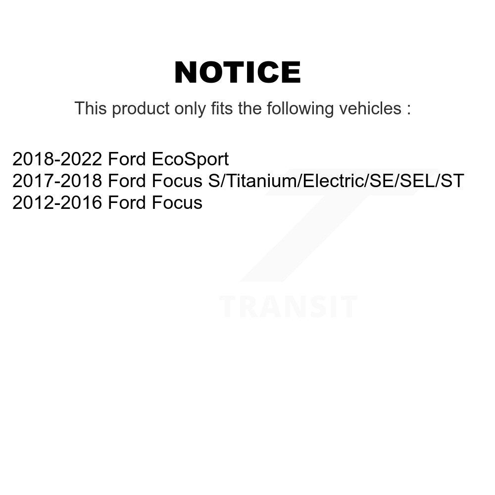 Brake Caliper Left Right Driver Passenger Side Rear Kit For Ford Focus EcoSport