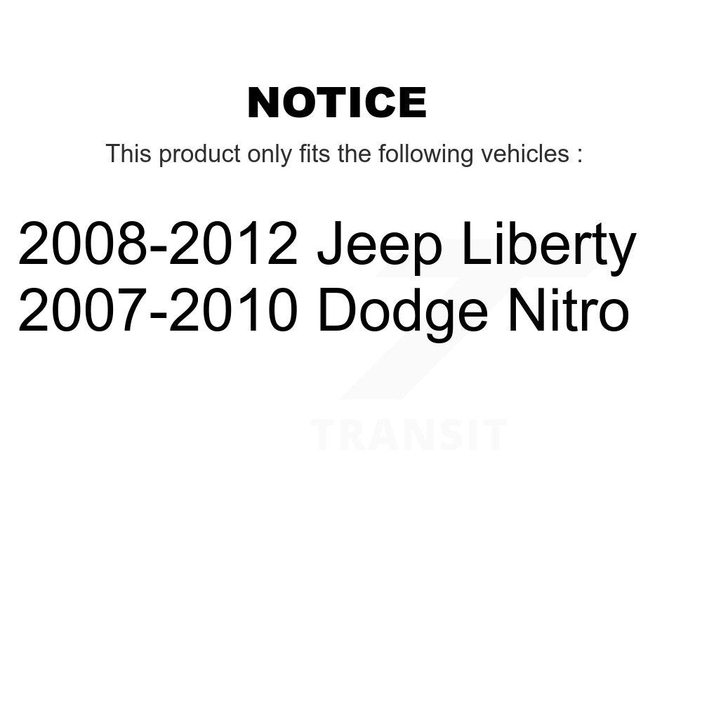 Brake Caliper Left Right Driver Passenger Rear Kit For Jeep Liberty Dodge Nitro