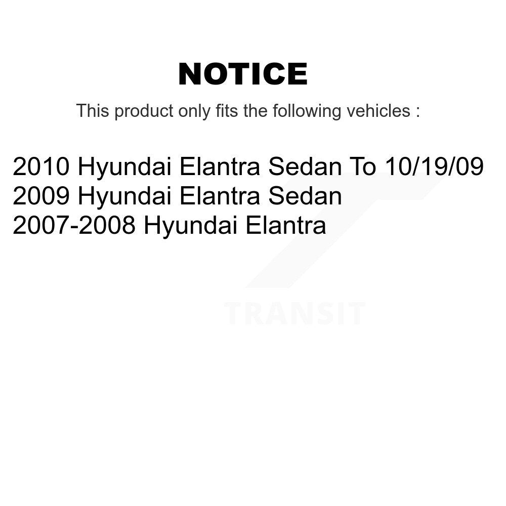 Brake Caliper Left Right Side (Driver Passenger) Rear Kit For Hyundai Elantra