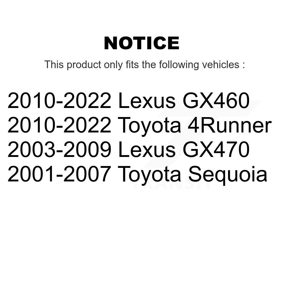 Brake Caliper (Left Right) Rear Kit For Toyota 4Runner Lexus GX460 Sequoia GX470
