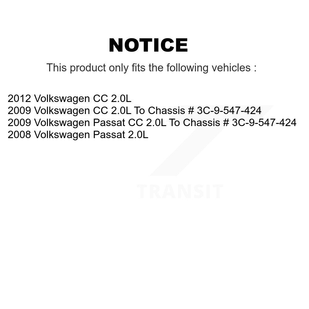 Disc Brake Caliper Left Right Side Front Rear Kit For Volkswagen CC Passat 2.0L