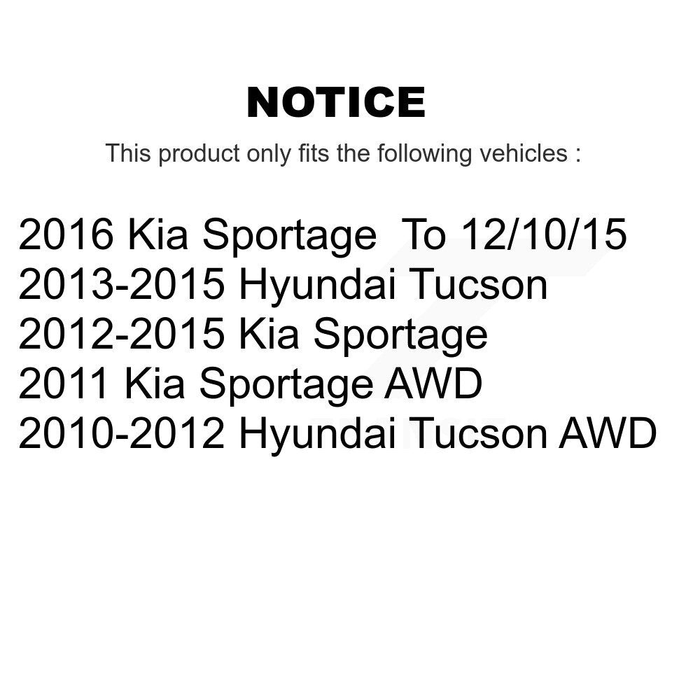 Brake Caliper Left Right Side Front Rear Kit For Hyundai Tucson Kia Sportage