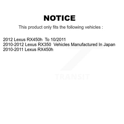 Brake Caliper Left Right Driver Passenger Front Rear Kit For Lexus RX350 RX450h