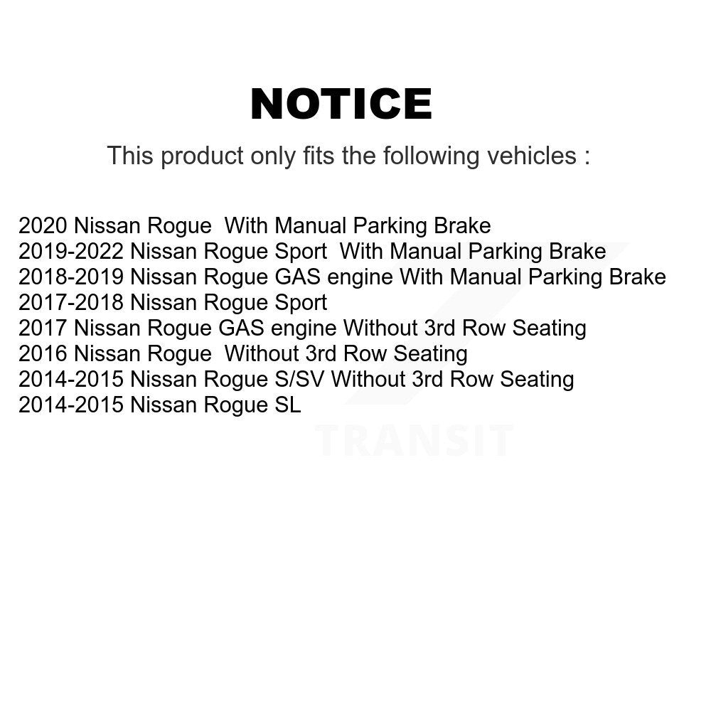 Brake Caliper Left Right Driver Passenger Front Rear Kit For Nissan Rogue Sport