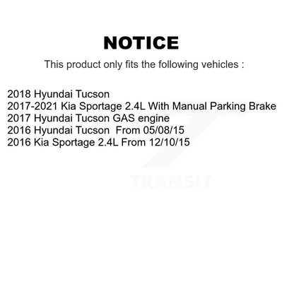 Brake Caliper Left Right Side Front Rear Kit For Hyundai Tucson Kia Sportage