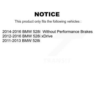 Brake Caliper Left Right (Driver Passenger) Front Rear Kit For BMW 528i xDrive