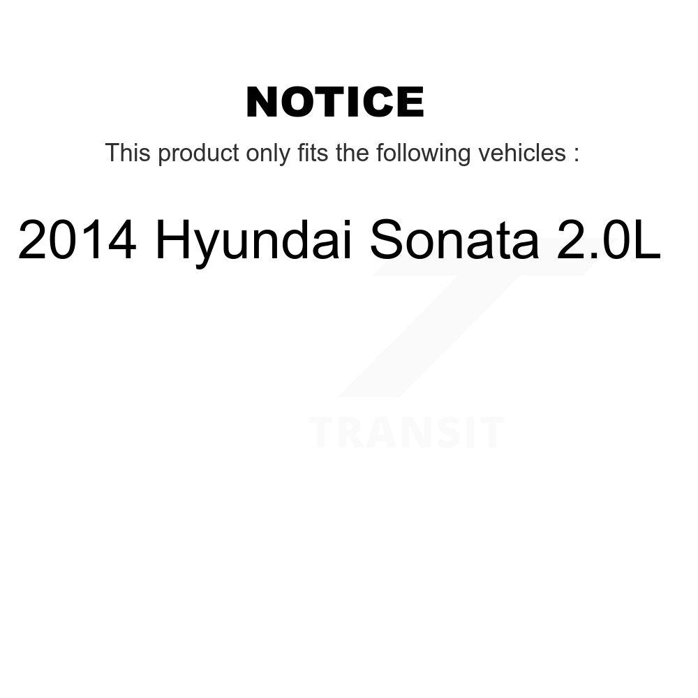 Disc Brake Caliper Left Right Side Front Rear Kit For 2014 Hyundai Sonata 2.0L