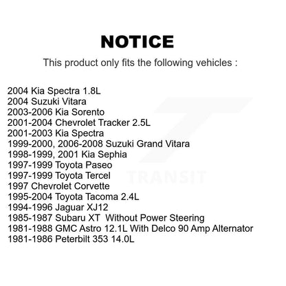 Serpentine Belt KBR-5040425 For Toyota Tacoma Suzuki Grand Vitara Chevrolet Kia