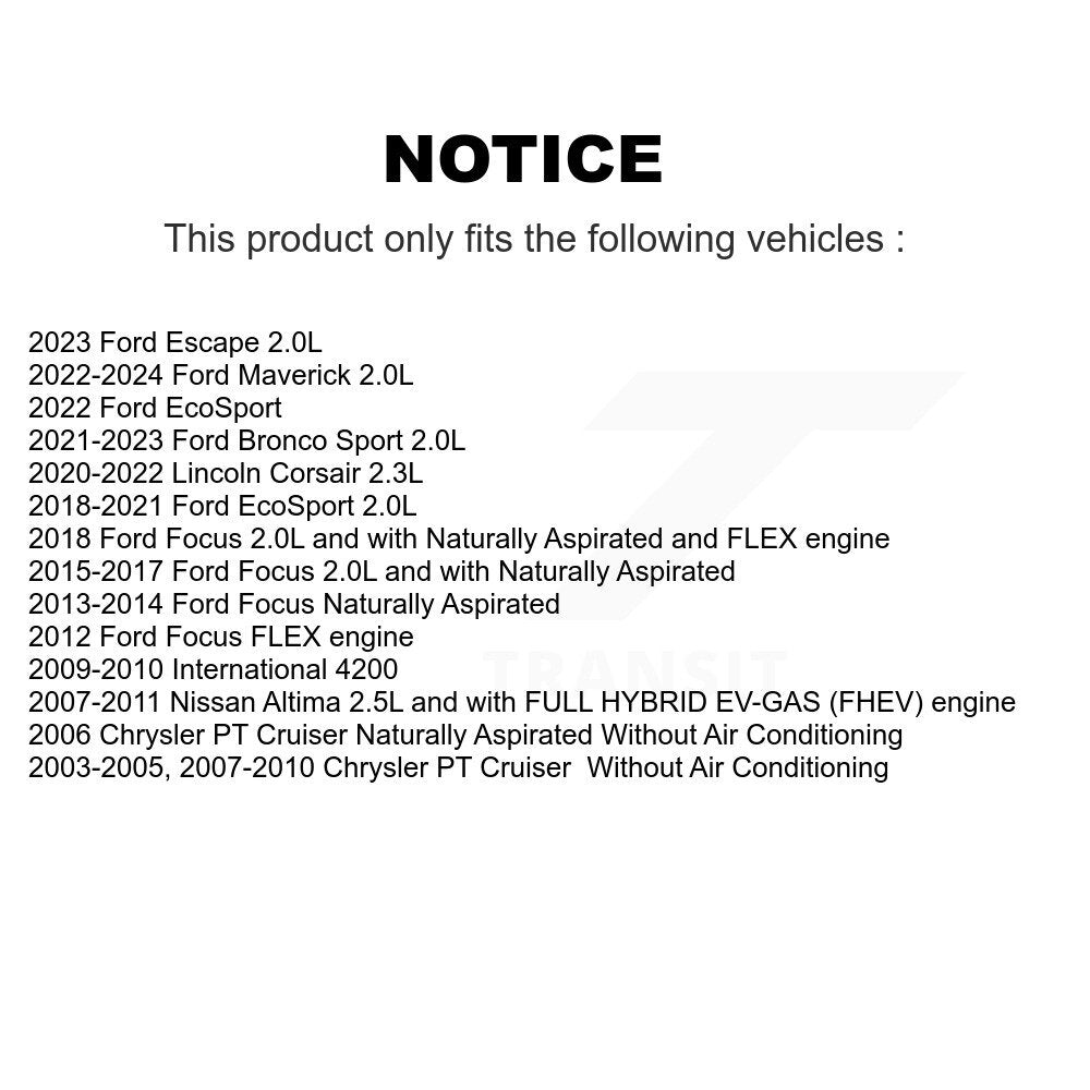 Serpentine Belt KBR-5040512 For Ford Focus Escape Bronco Sport Nissan Altima PT