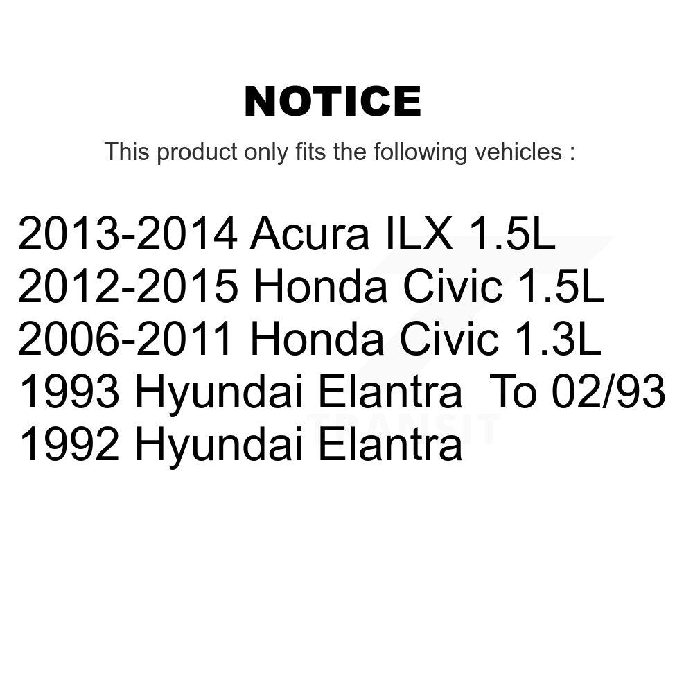 Serpentine Belt KBR-5040630 For Honda Civic Acura ILX Hyundai Elantra