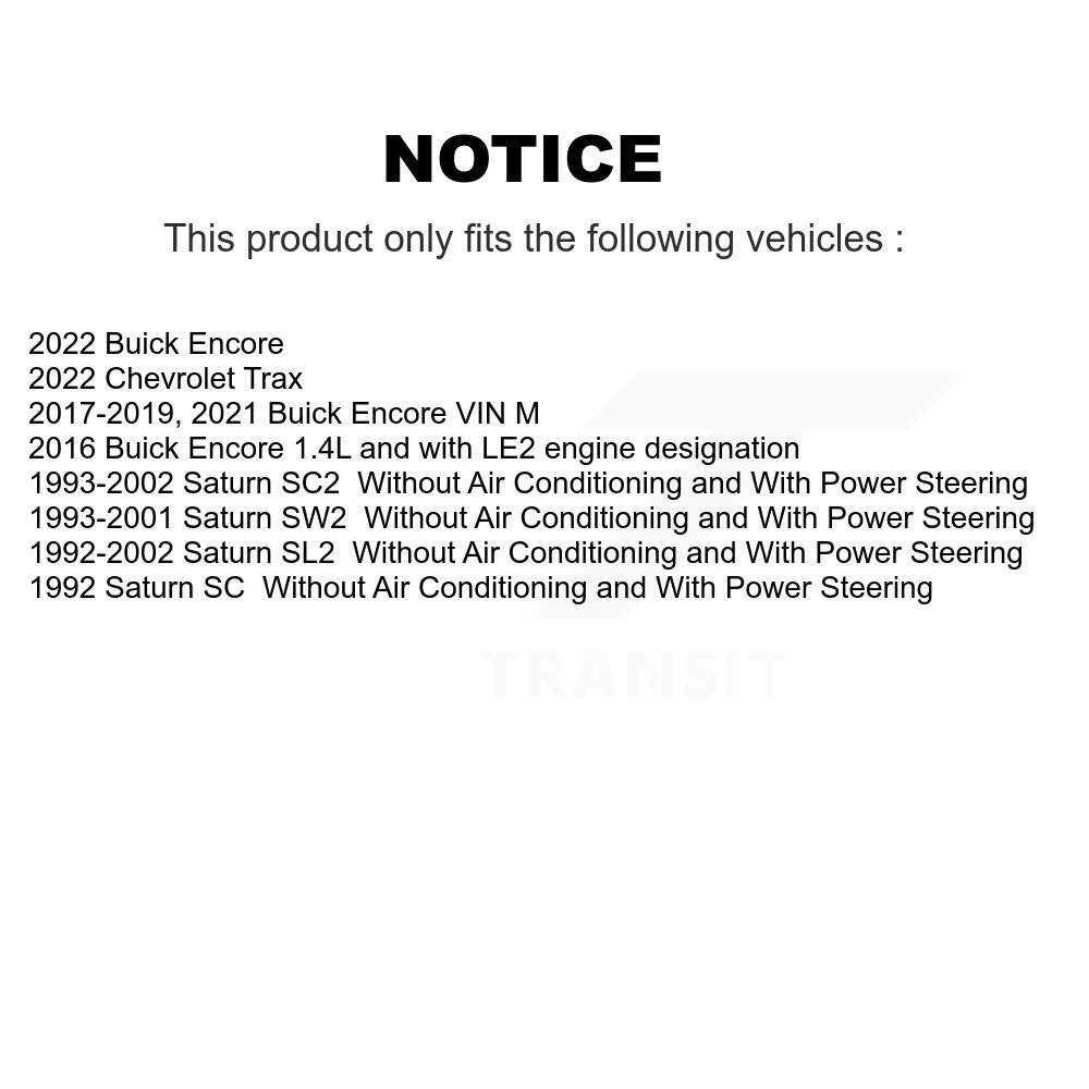 Serpentine Belt Main Drive KBR-5050665 For Buick Encore Saturn SL2 Chevrolet SC2