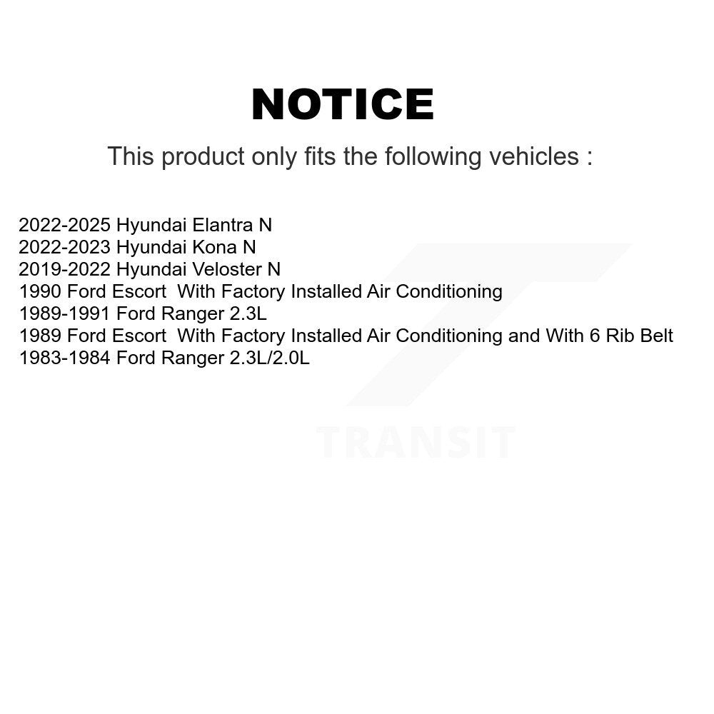 Serpentine Belt KBR-5060400 For Hyundai Kona Veloster N Ford Ranger Elantra