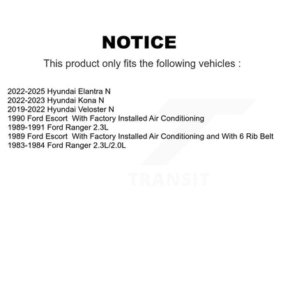 Serpentine Belt KBR-5060400 For Hyundai Kona Veloster N Ford Ranger Elantra