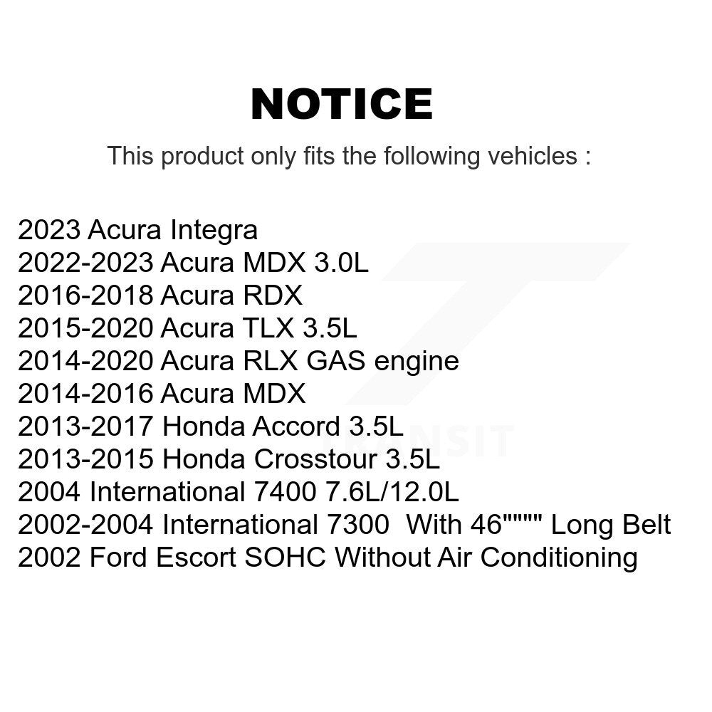 Serpentine Belt KBR-5060460 For Acura Honda Accord MDX RDX TLX Crosstour Integra