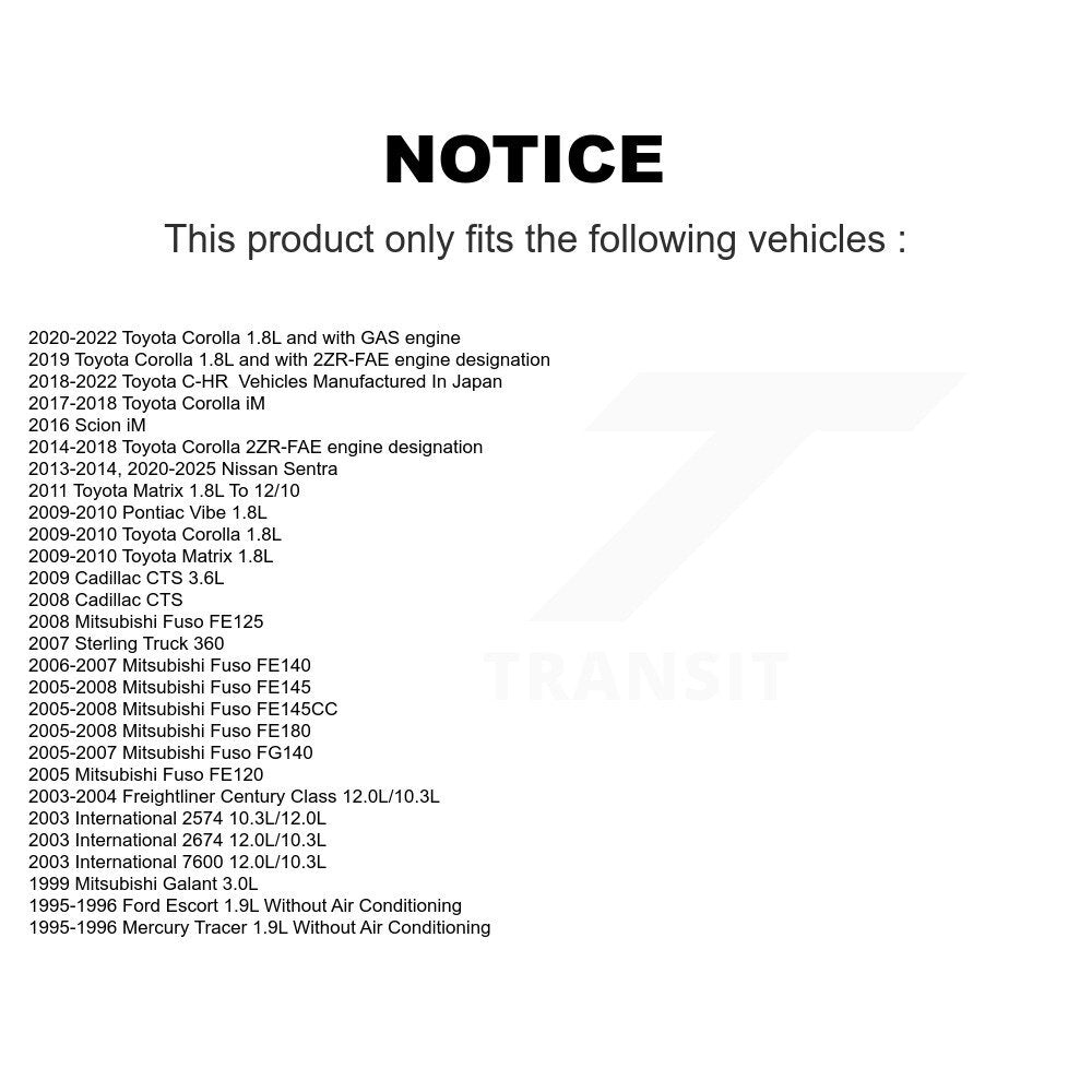 Serpentine Belt KBR-5060480 For Toyota Corolla Matrix C-HR Nissan Sentra Pontiac