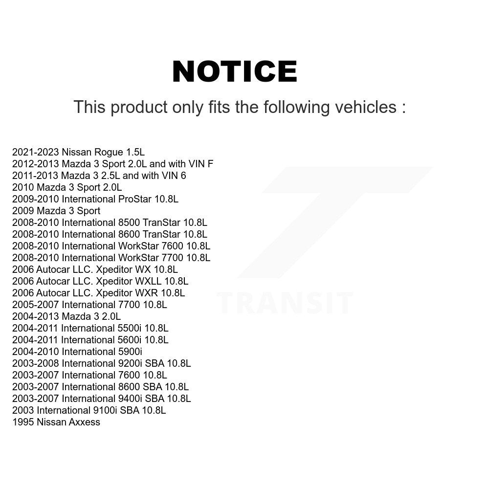 Serpentine Belt KBR-5060515 For Mazda 3 Nissan Axxess International 5900i LLC.